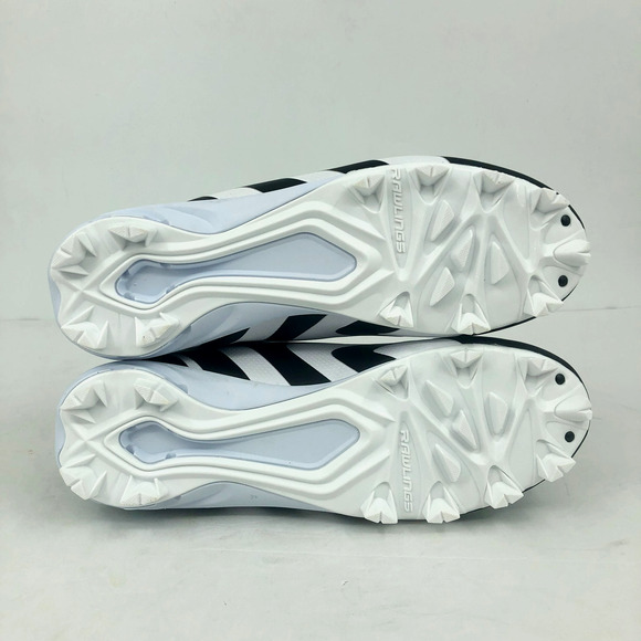 Rawlings Mens Rookie Mid Baseball Cleats Size 10D White Black NWOB main image 9